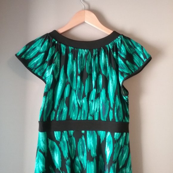 🌞 Apt 9 Green & Black A-line Dress | Small - Picture 8 of 14